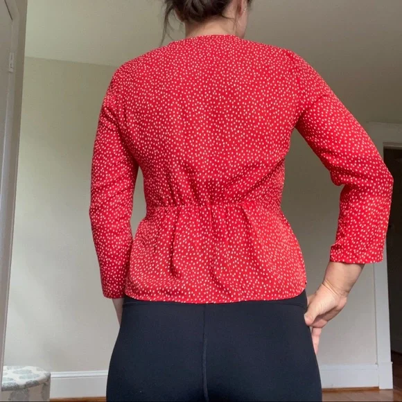 Banana Republic Red Polka Dot Top - Picture 4 of 8